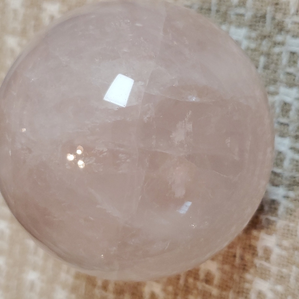 Absolutely gorgeous pink quartz agate sphere. High quality #1